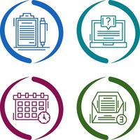 Contract and Question Icon vector