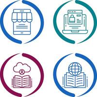 Online Store and Online Shopping Icon vector