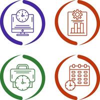 Productivity and Online Time Icon vector