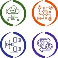 Cloud Computing and Connection Icon vector