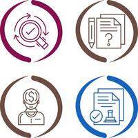 Research and Question Icon vector