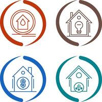 Fire Alarm and Home Automation Icon vector