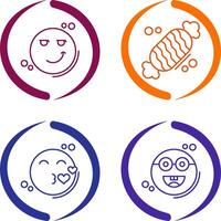 Smirk and Candy Icon vector