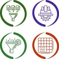 Data Collection and Engineering Icon vector