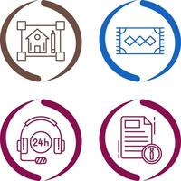 blueprint and rug Icon vector