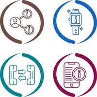 share and smartwatch Icon vector