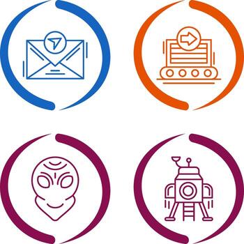 message and container Icon vector
