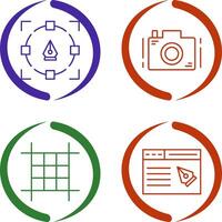 Camera and Icon vector