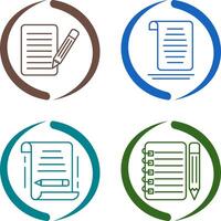 checklist and document Icon vector