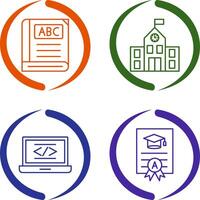 Book and School Icon vector