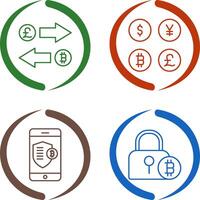 Exchange and Currency Icon vector