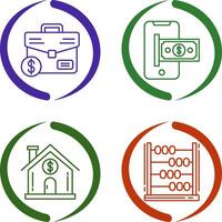 Suitcase and Smartphone Icon vector