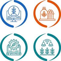 Plant and Harvest Icon vector