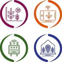 Growth and Device Icon vector