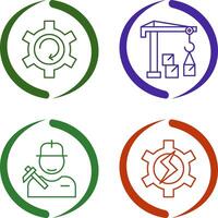 Upgrade and Robotic Arm Icon vector