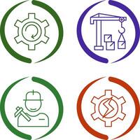 Upgrade and Robotic Arm Icon vector