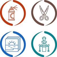 Spray and Scissors Icon vector