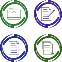 folder and edit document Icon vector