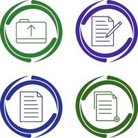 folder and edit document Icon vector