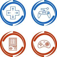 Direction Key and Gaming Control Icon vector