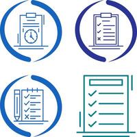 Time Management and Checklist Icon vector