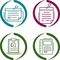 Note and Note Icon vector