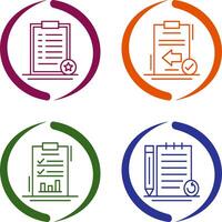 Favourite and Return Icon vector