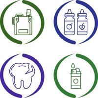 Vape and Vape Liquid Icon vector