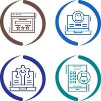 Rating and Data Storage Icon vector