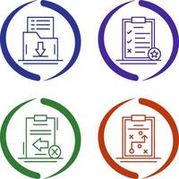 Save List and Task List Icon vector