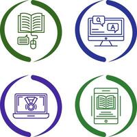 Online Learning and Faq Icon vector