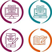 Digital Learning and Written Icon vector