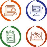 Details Looking and Adaptive Icon vector