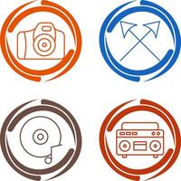 Camera and Arrows Icon vector