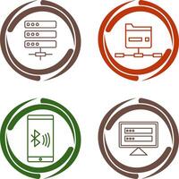 Server and Network Icon vector