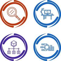 Search and Workspace Icon vector