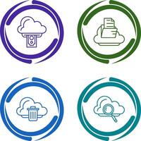 Cloud Computing and Cloud Icon vector