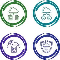 File and Cloud Icon vector