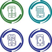 Voice Record and Device Icon vector