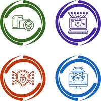 Infected File and Money Hacking Icon vector