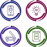 Gps and Smart Energy Icon vector