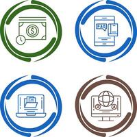 Time is Mony and Faq Icon vector