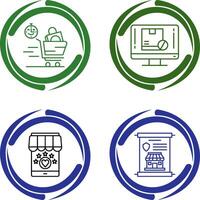 Happy Hour and Out of Stock Icon vector