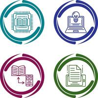 Cpu and Lamp Icon vector