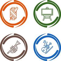 Needle and Easel Icon vector