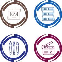 Web Coding ND Server Icon vector