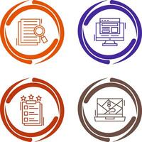 Details Looking and Adaptive Icon vector