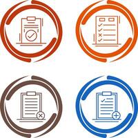 Today to Done Check List and Checkmark Icon vector