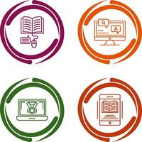 Online Learning and Faq Icon vector