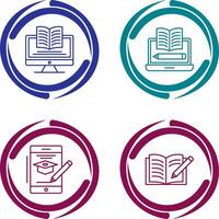 Digital Learning and Written Icon vector